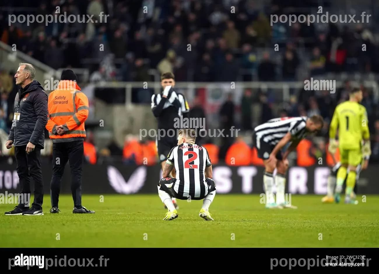 Le Kieran Trippier de Newcastle United est tombé après le match de ...