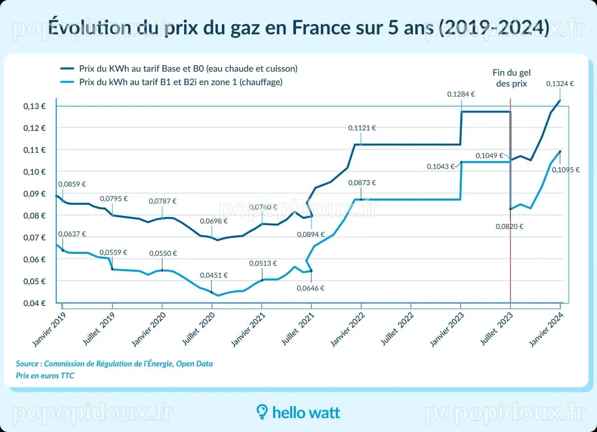 Évolution du prix du gaz : historique et pronostics 2024