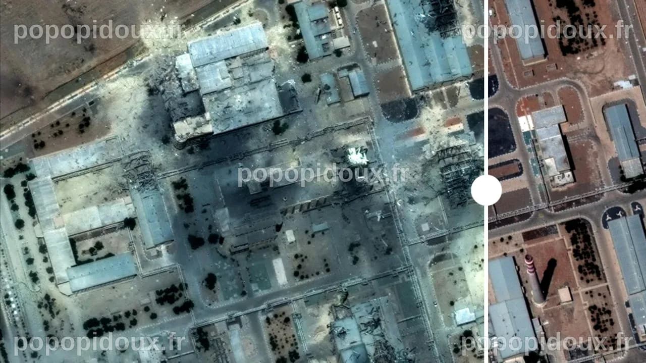 Avant et après : visualisez l'impact des frappes américaines sur les ...