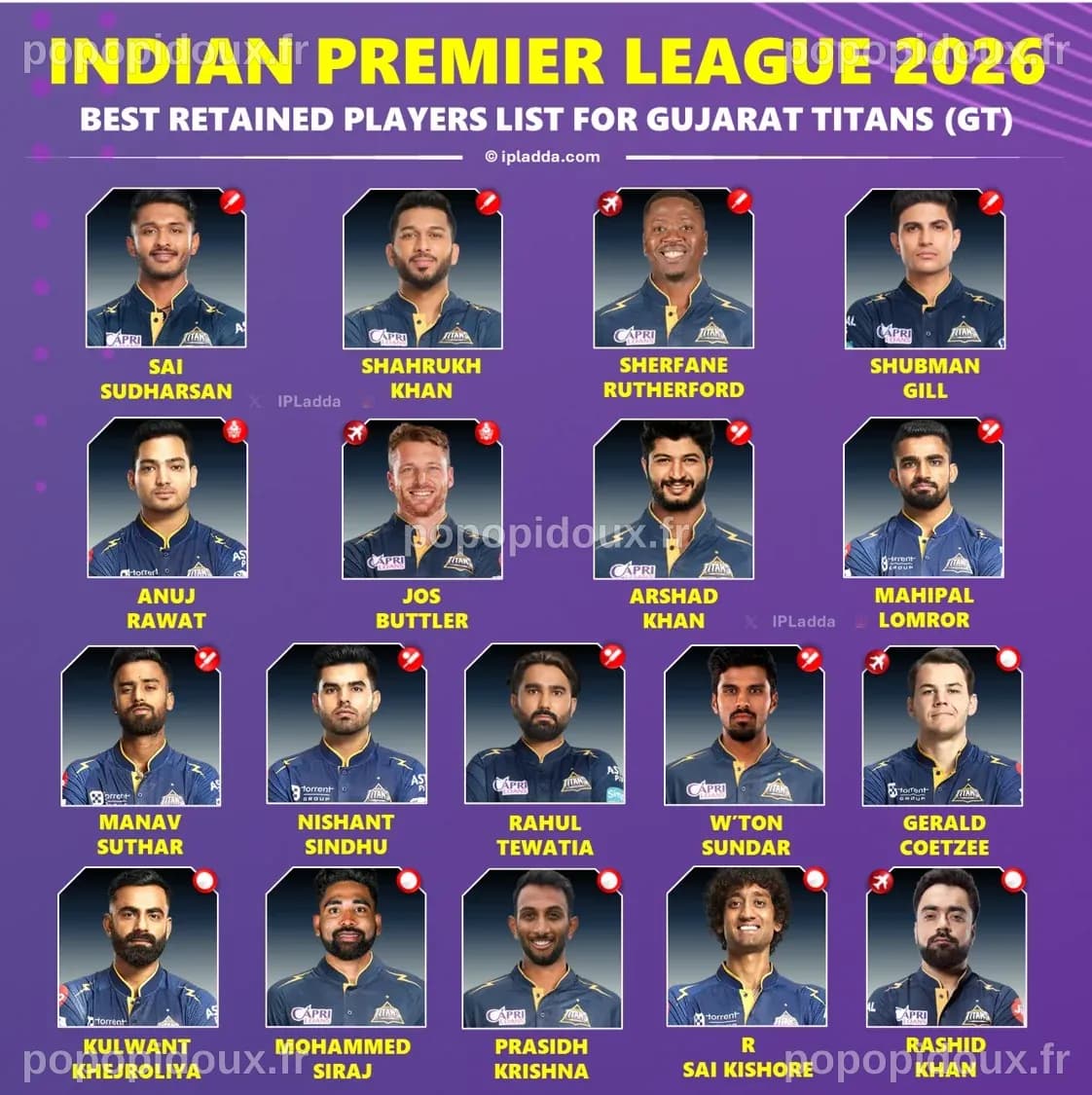 IPL 2026 : Les Titans du Gujarat visent à affiner leur jeu face aux flamboyants Royals de Rajasthan