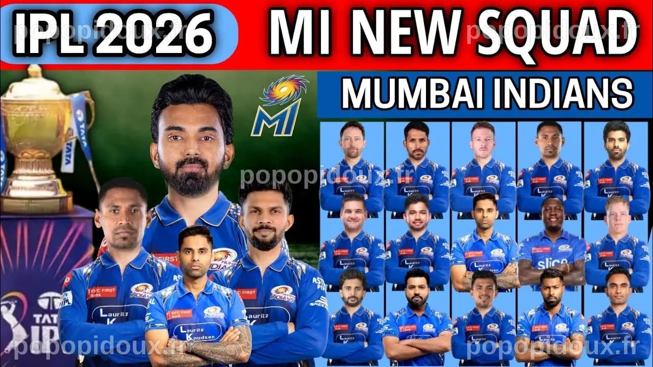IPL 2026 - Mumbai Indians Team Full Squad | MI New Squad 2026 | MI 2026 ...
