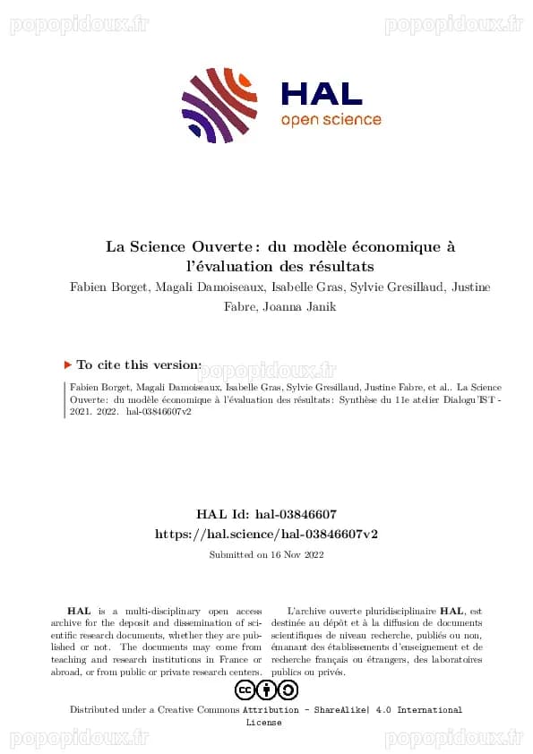 Le modèle économique de la science : une publication à double prix ?