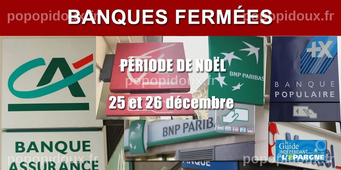 Jours de fermeture des banques - FranceTransactions.com