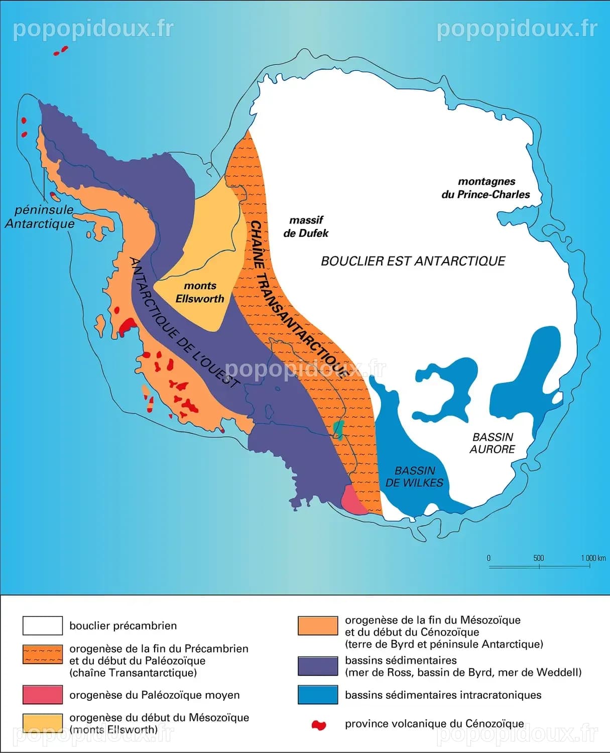 Structure géologique de l'Antarctique - Média - Encyclopædia Universalis