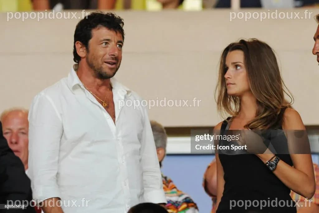 Patrick BRUEL et sa compagne - - Monaco / PSG - 1ere journee de Ligue ...