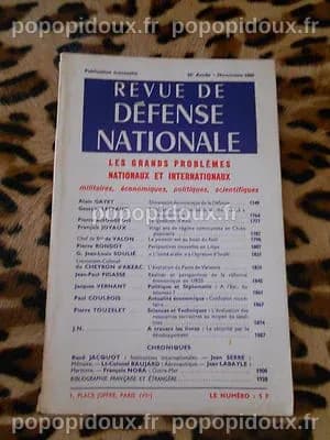 REVUE DE DEFENSE NATIONALE - 25e année, Novembre 1969 | eBay