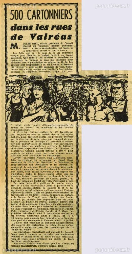 La Vie Ouvrière, juillet 1956 - Georges Arditi