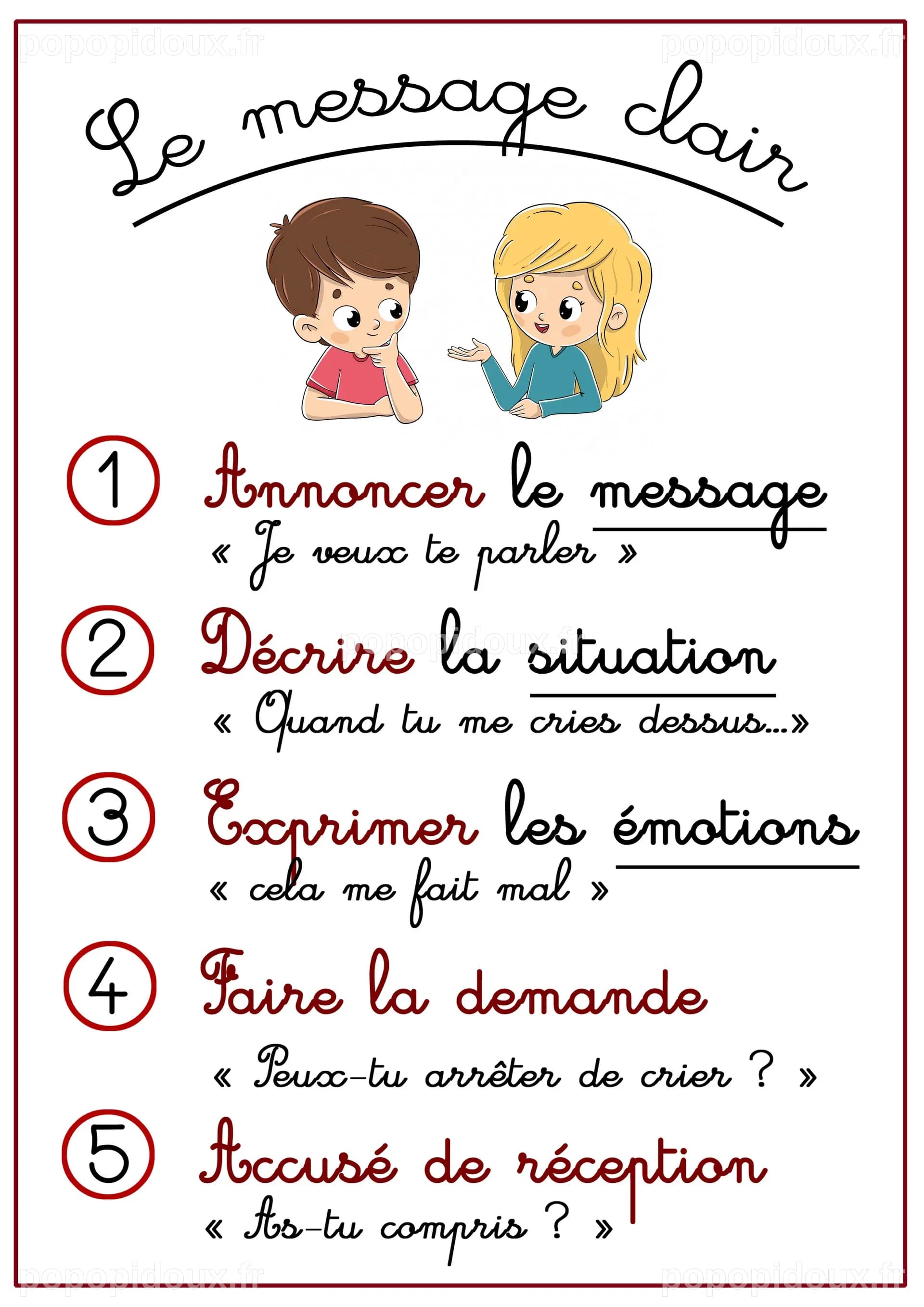 Le message claire
