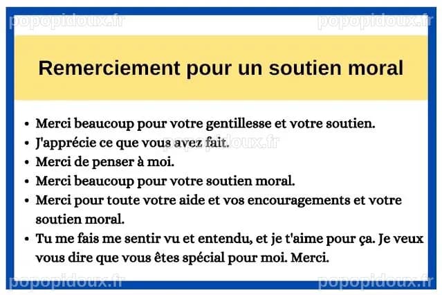 Remerciement pour un soutien moral | Encouragement, Messages de ...