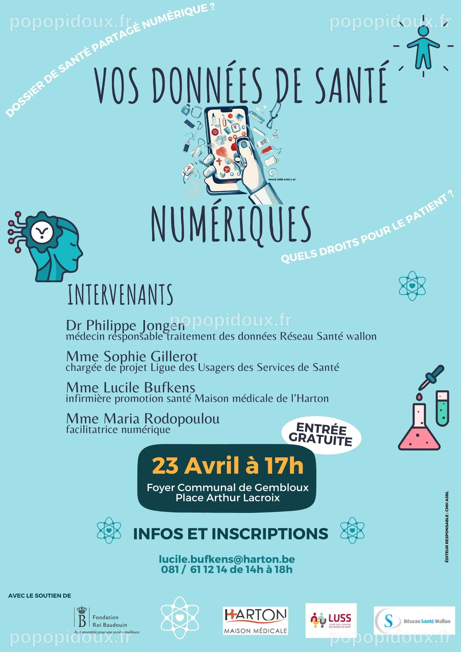 Vos données de santé numériques : conférence – Harton