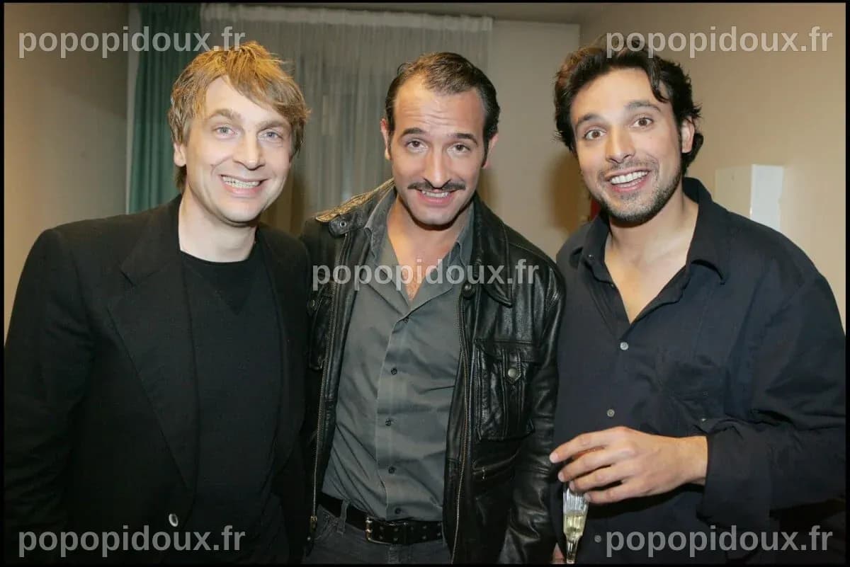 Photo : Didier Gustin, Jean Dujardin et Bruno Salomone à Paris en ...