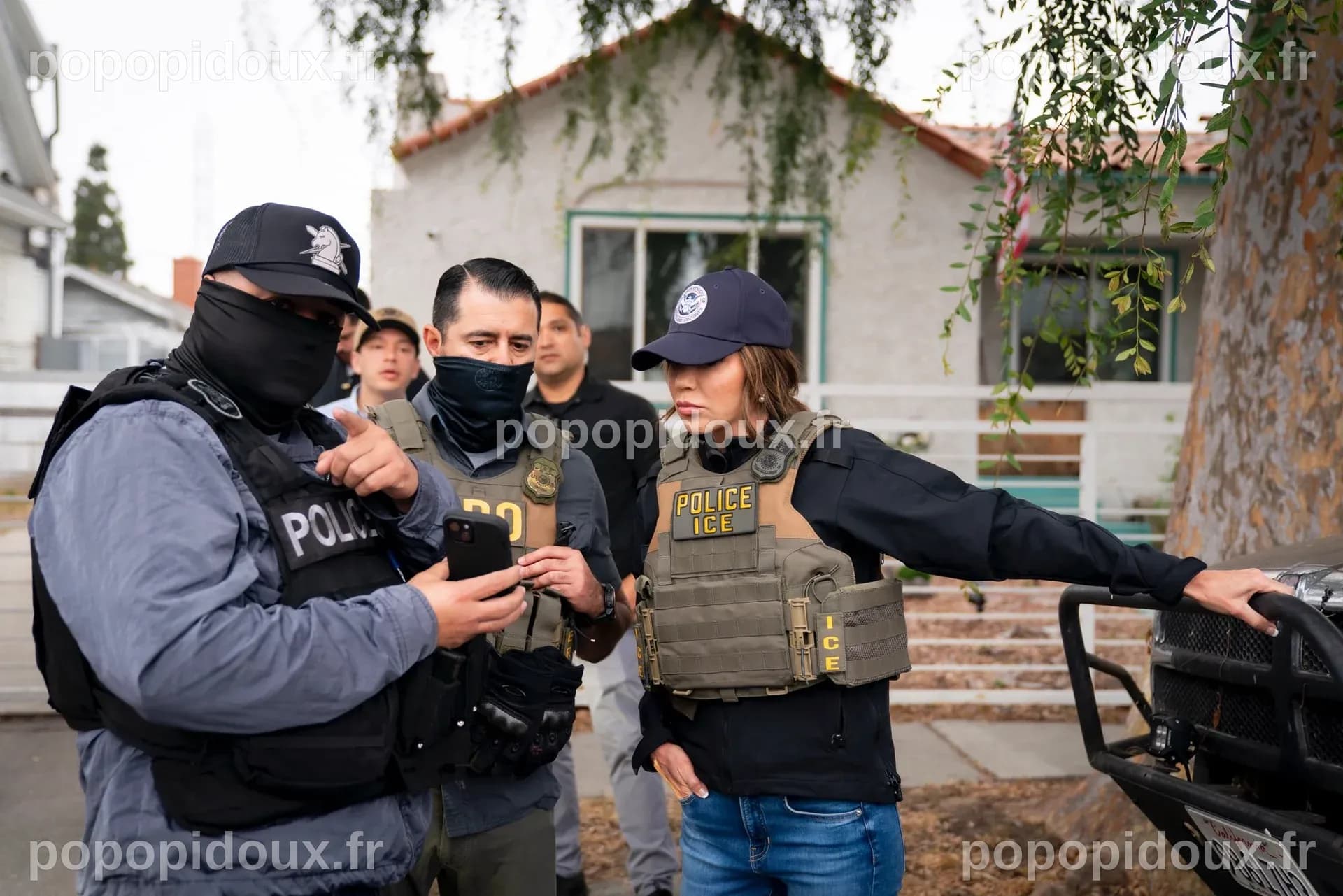 DHS Secretary Kristi Noem attends ICE raid at Los Angeles County home