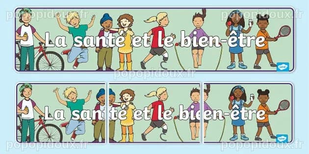 Banderole d'affichage - la santé et le bien-être