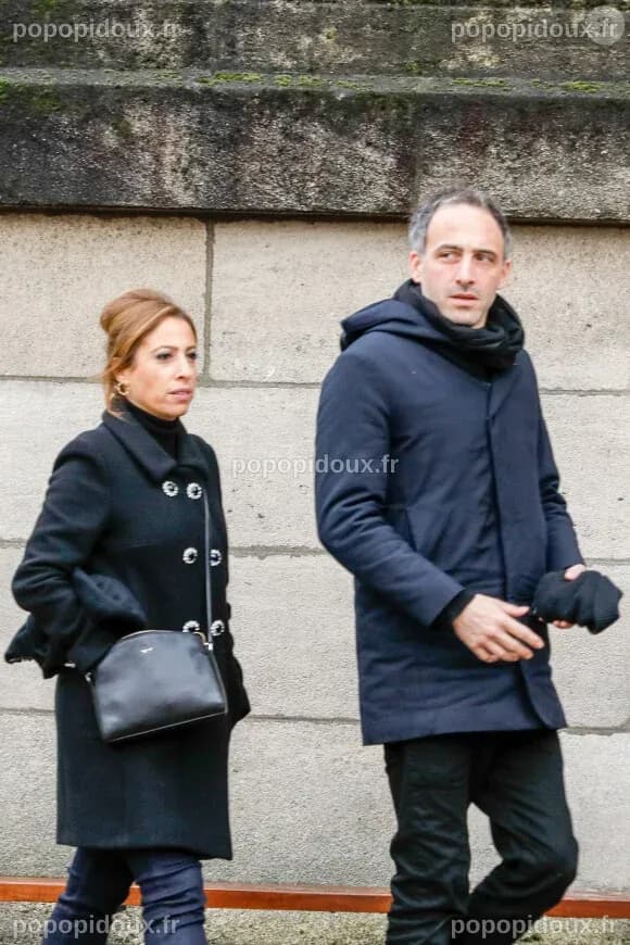 Photo : Léa Salamé et son compagnon Raphaël Glucksmann - Obsèques de ...