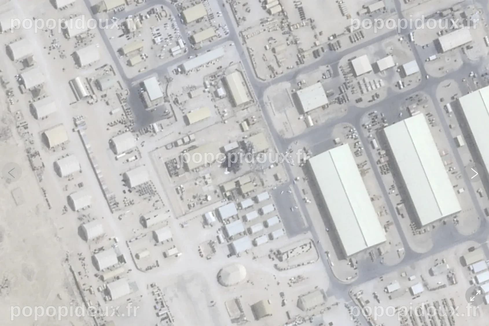 Les frappes iraniennes sur la base d’al-Udeid auraient visé un dôme de ...