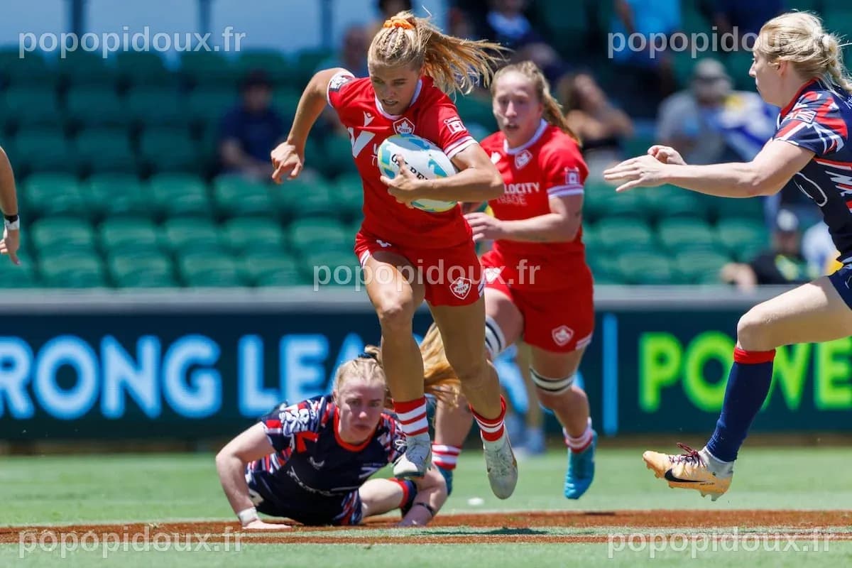 Les joueuses de rugby du Canada grimpent au classement de la saison ...