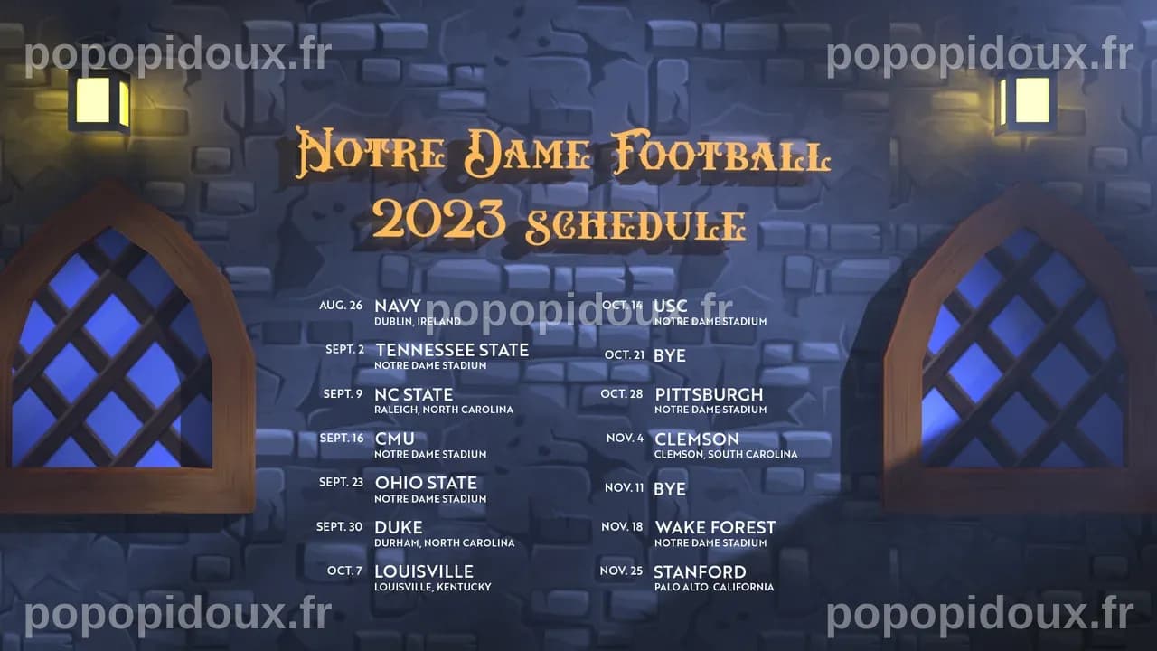 Notre Dame Announces 2023 Football Schedule – Notre Dame Fighting Irish ...