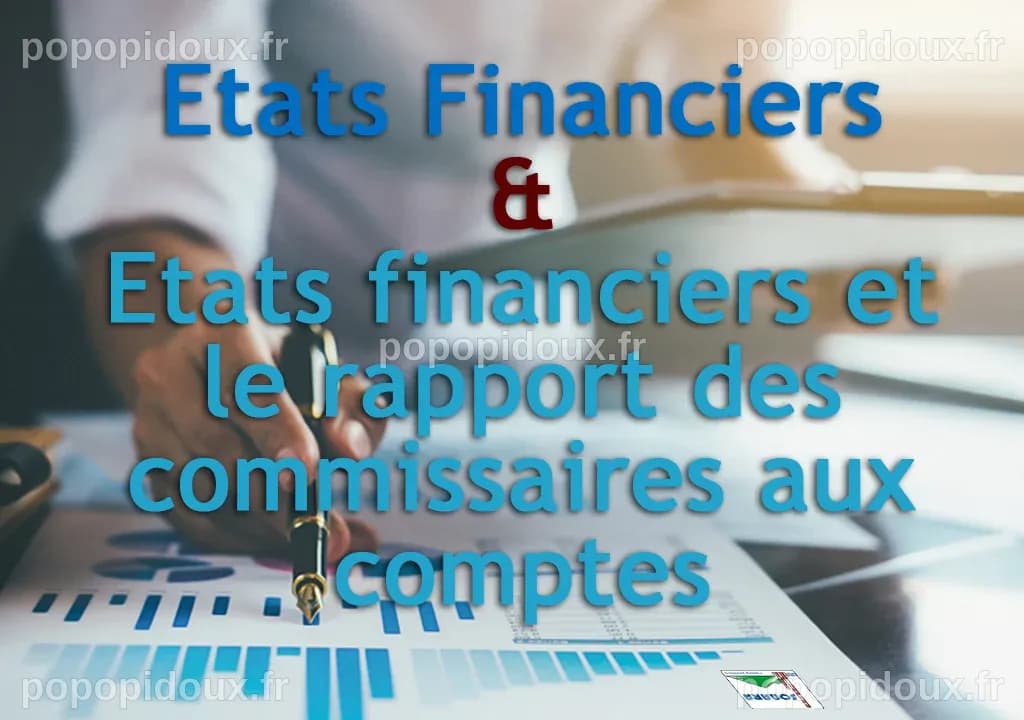 Etats financiers et le rapport des commissaires aux comptes au titre de ...