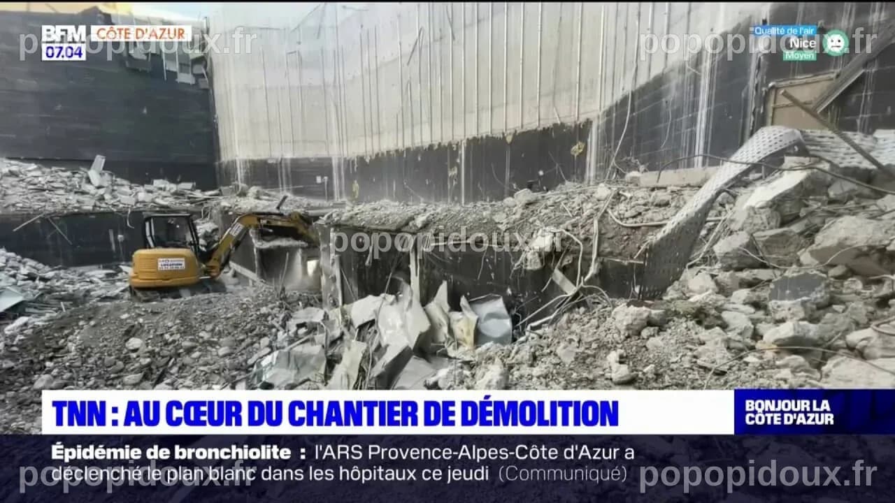 Théâtre national de Nice: au cœur du chantier de démolition