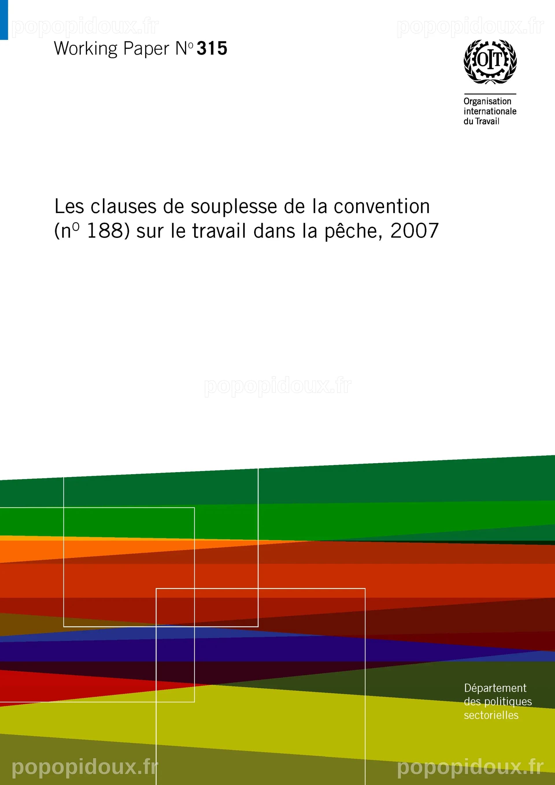 Les clauses de souplesse de la convention (nº 188) sur le travail dans ...
