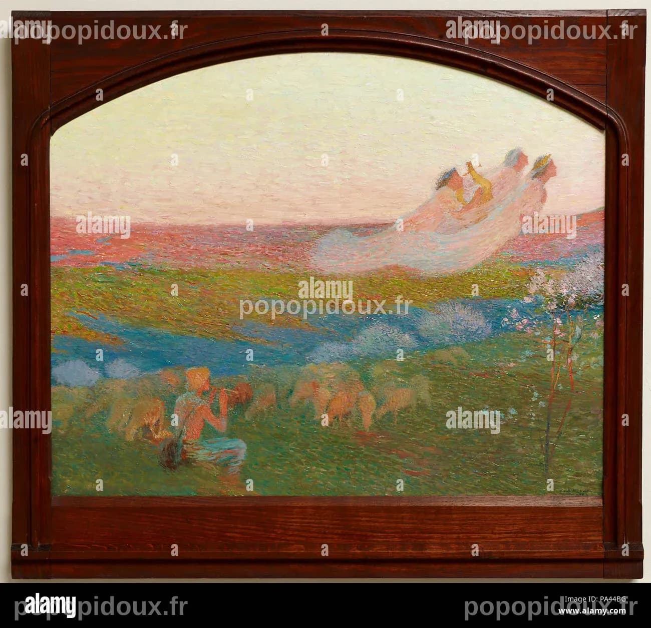 34 Berger et ses trois muses Stock Photo - Alamy