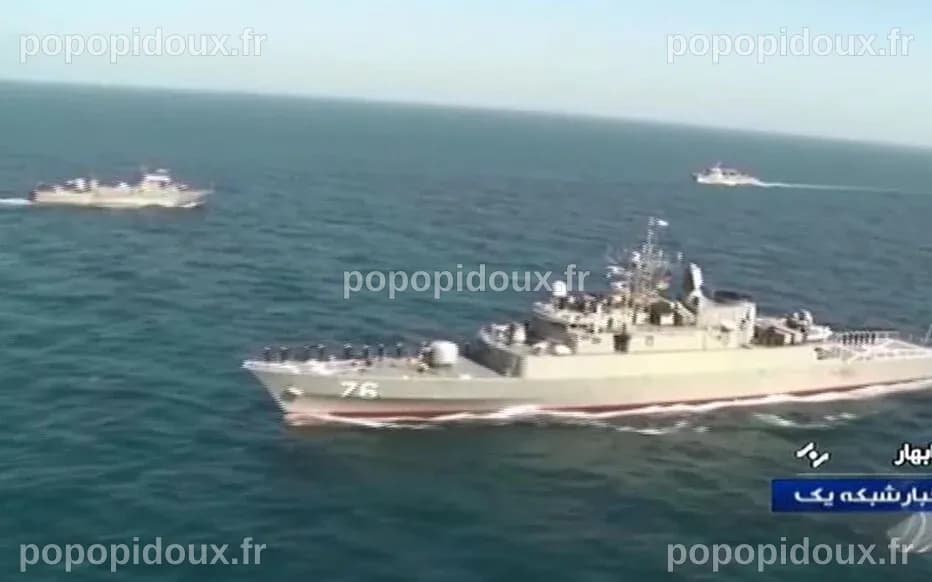 Un navire de guerre iranien touché accidentellement par un missile lors ...