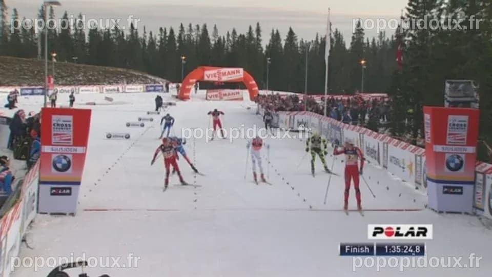 Ski nordique / Coupe du Monde à Sjusjön (NOR): l'arrivée au sprint ...