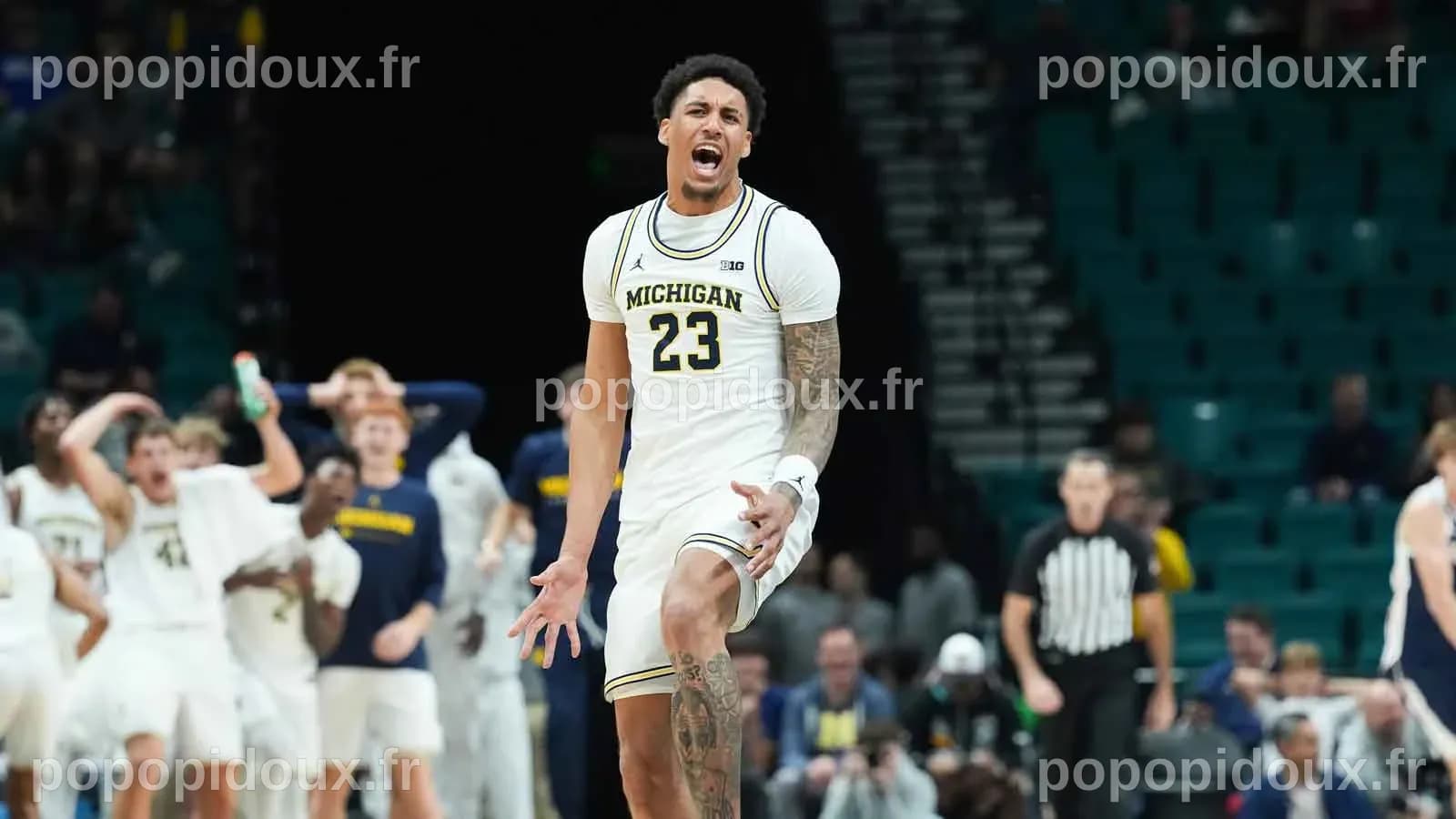 Michigan basketball news: Dusty May gushes about Yaxel Lendeborg's show