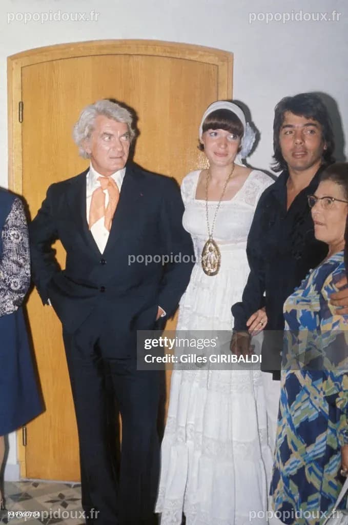 Jean Marais au mariage de son fils Serge le 11 août 1973 en France ...