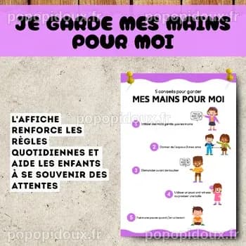 Je Garde Mes Mains Pour Moi Histoire Sociale l Gestion du Comportement ...