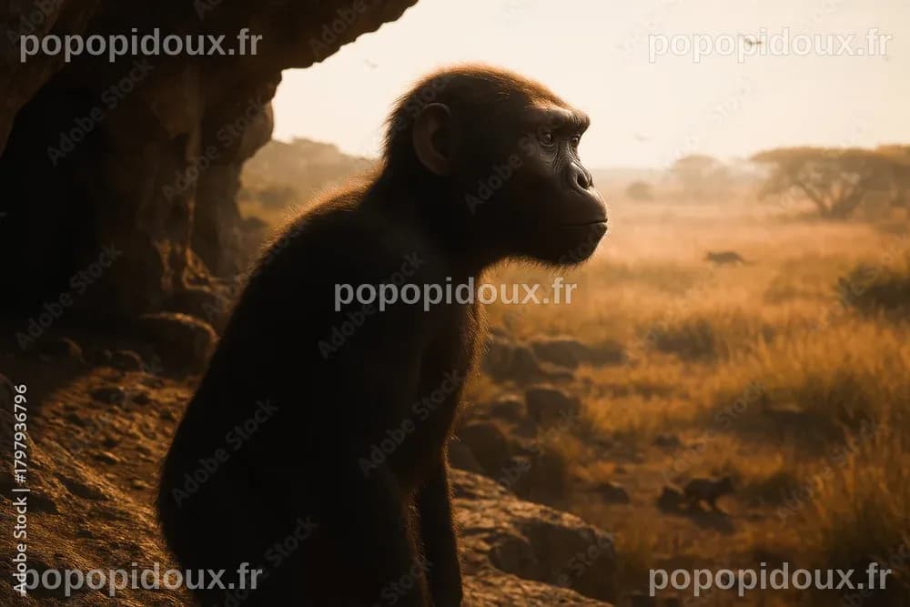 prehistoric humans and early hominins, showing stages of human ...