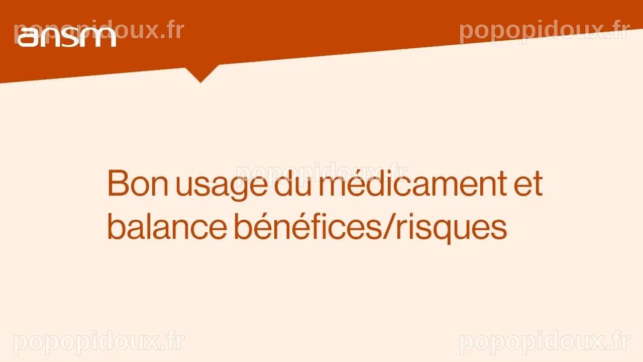 Bon usage du médicament et balance bénéfices/risques - YouTube