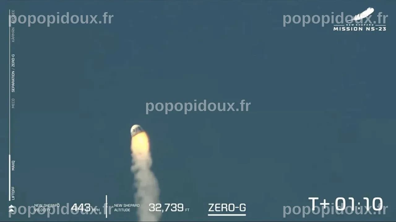 Blue Origin : premier échec pour la fusée de Jeff Bezos | Les Echos