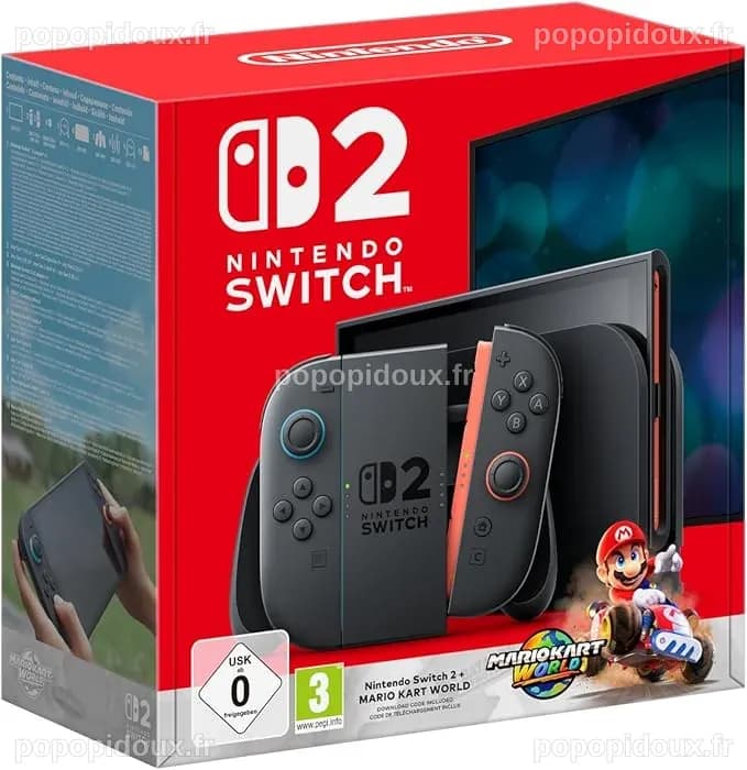 Nintendo Switch 2 + Mario Kart World : Amazon.fr: Jeux vidéo