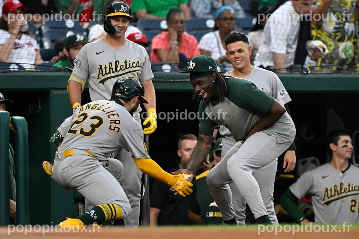Shea Langeliers homers 3 times as the Athletics beat the Nationals 16-7