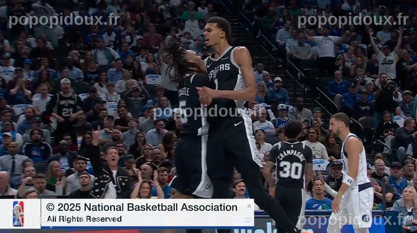 Victor Wembanyama contraint de sortir après un choc à la tête, les Spurs s'inclinent face aux Trail Blazers lors des playoffs NBA
