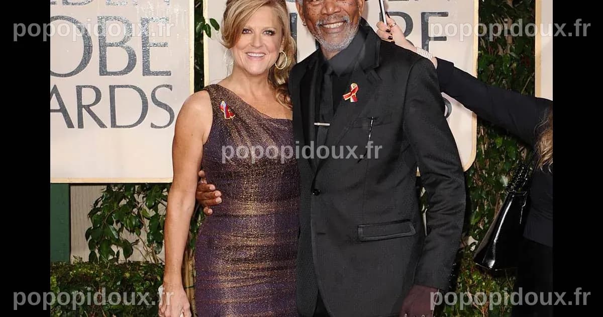 Morgan Freeman était épanoui au côté de son épouse lors de la cérémonie ...