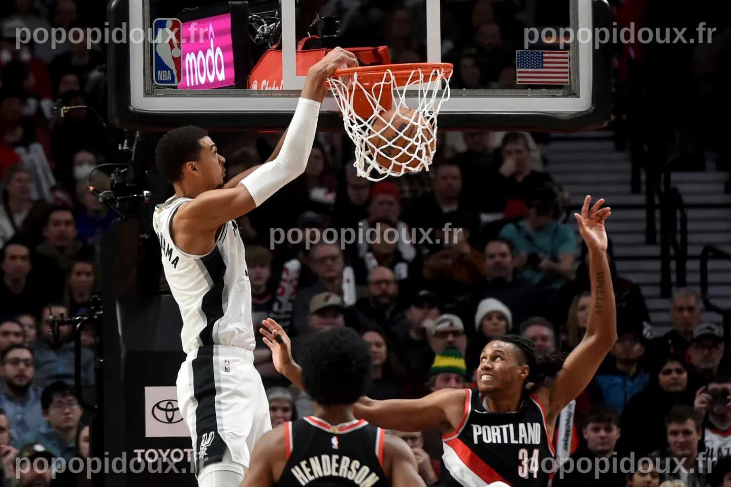 Victor Wembanyama shines as San Antonio Spurs claim victory in Portland ...