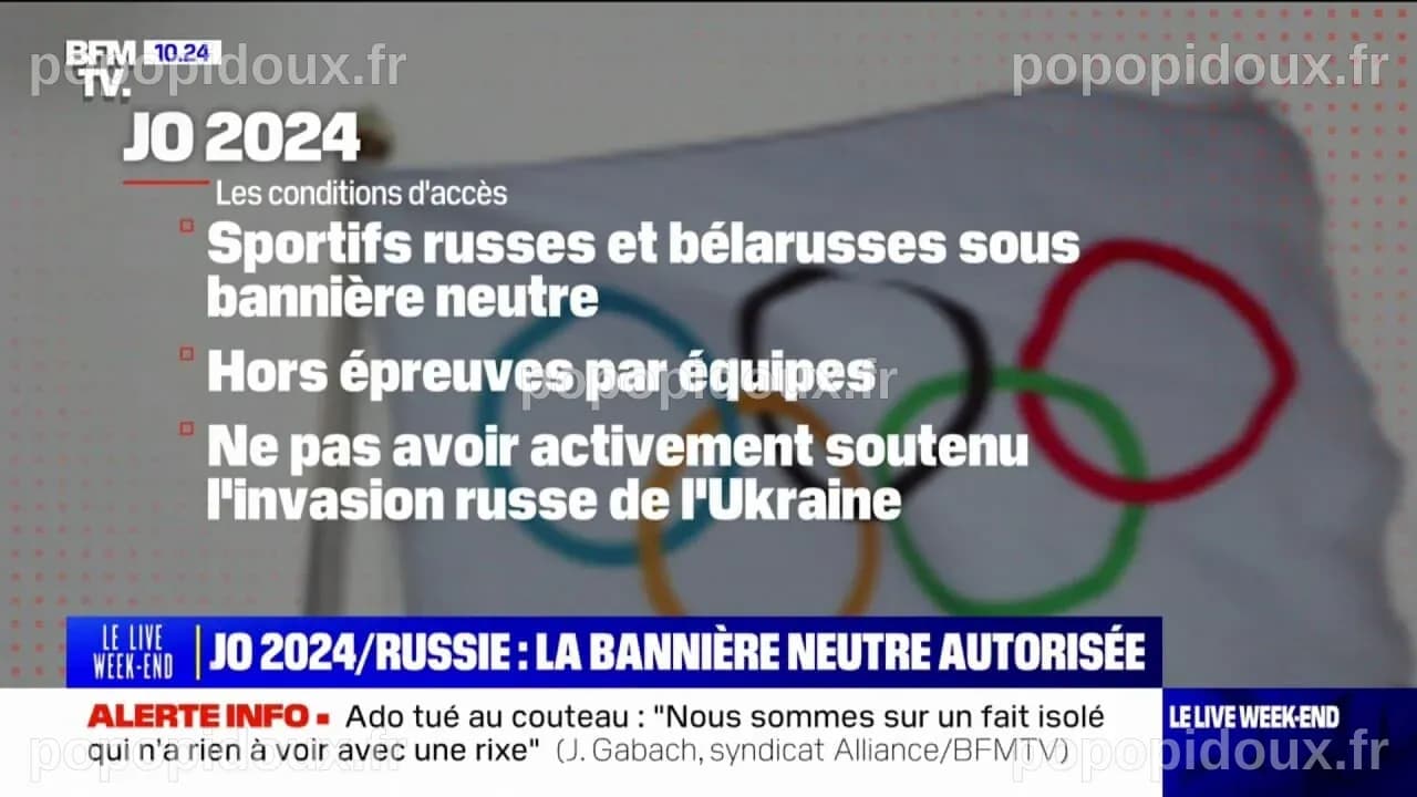JO 2024: les athlètes russes et bélarusses auront le droit de concourir ...