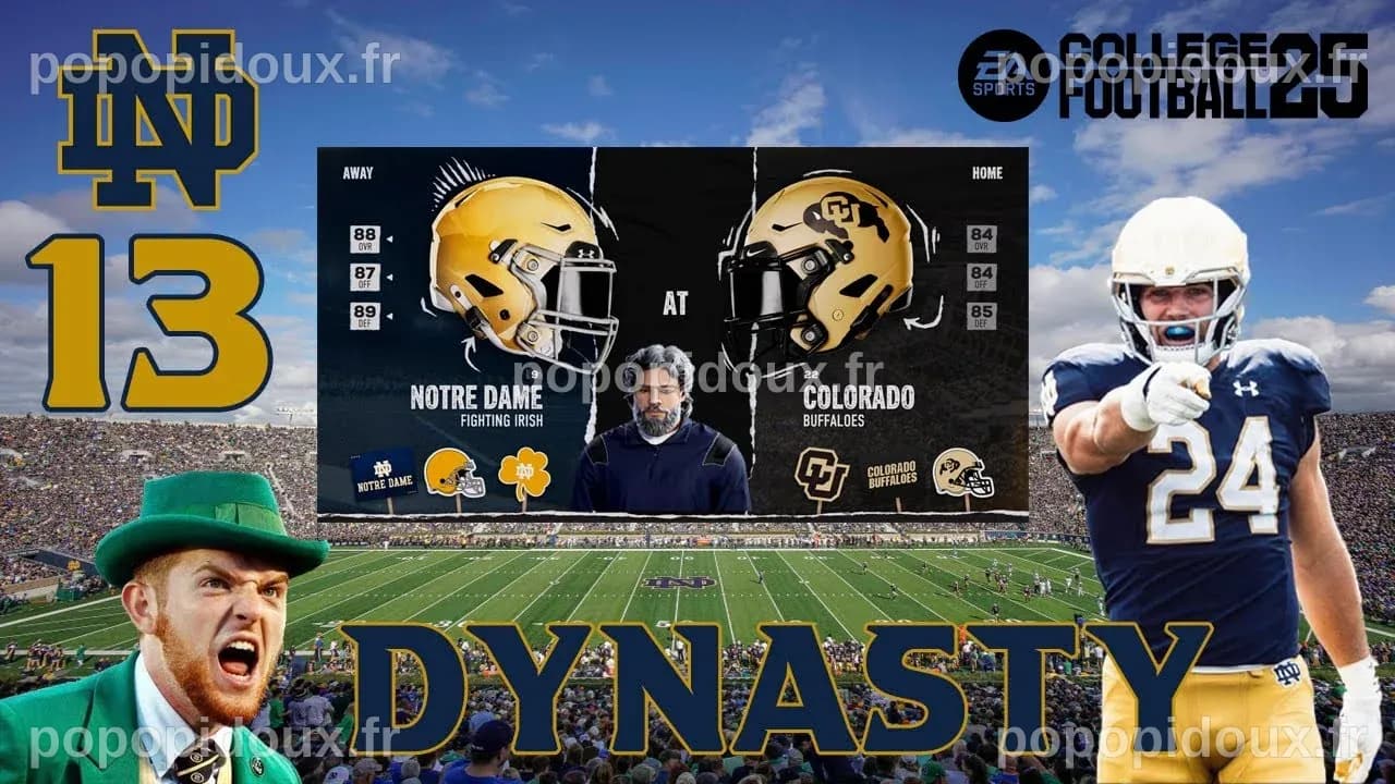 Notre Dame at Colorado - Dynasty - S01E13 - College Football 25 - YouTube