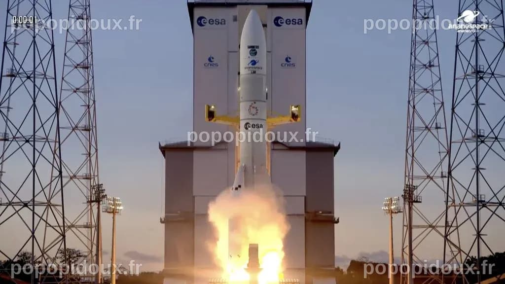 Europe's powerful Ariane 6 rocket launches Sentinel-1D Earth ...