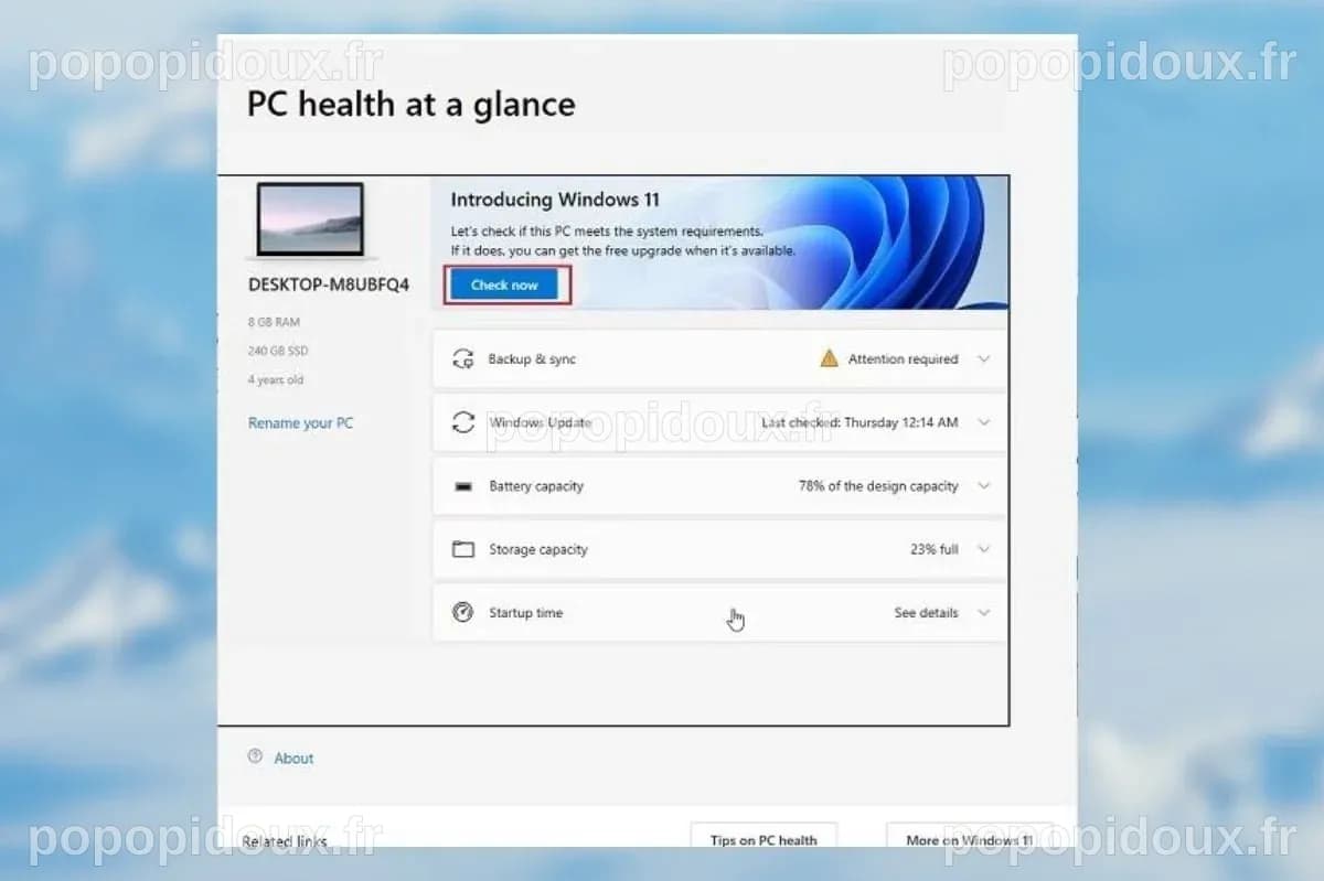 Health Check Windows 11
