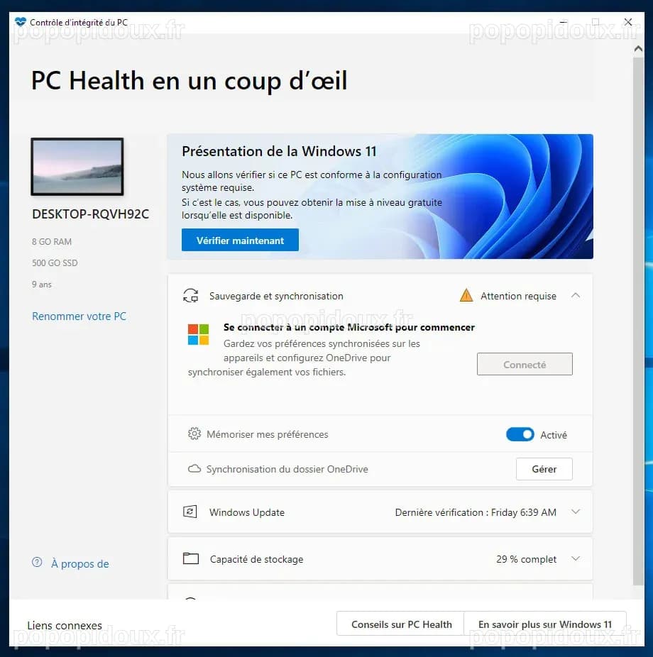 Testez la compatibilité de votre PC avec Windows 11 grâce à PC Health Check
