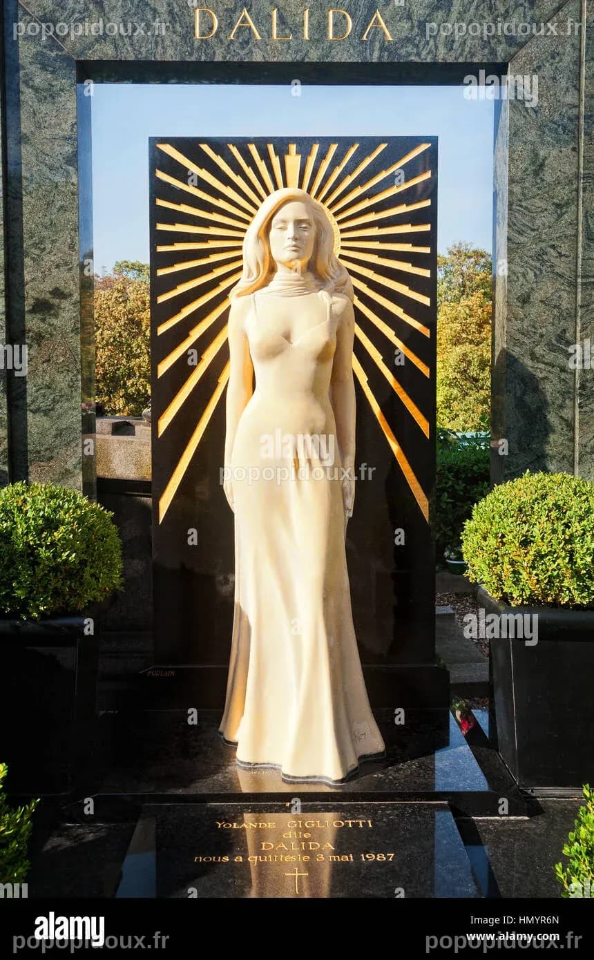 Tombe de Dalida, Cimetière de Montmartre, Paris, France Photo Stock - Alamy