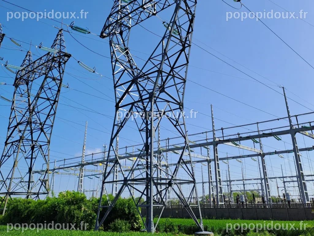 Des pylônes électriques durables grâce à protection anticorrosion