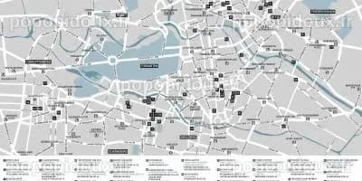 Mapa Berlin - karty Berlin (Niemcy) - Atrakcje