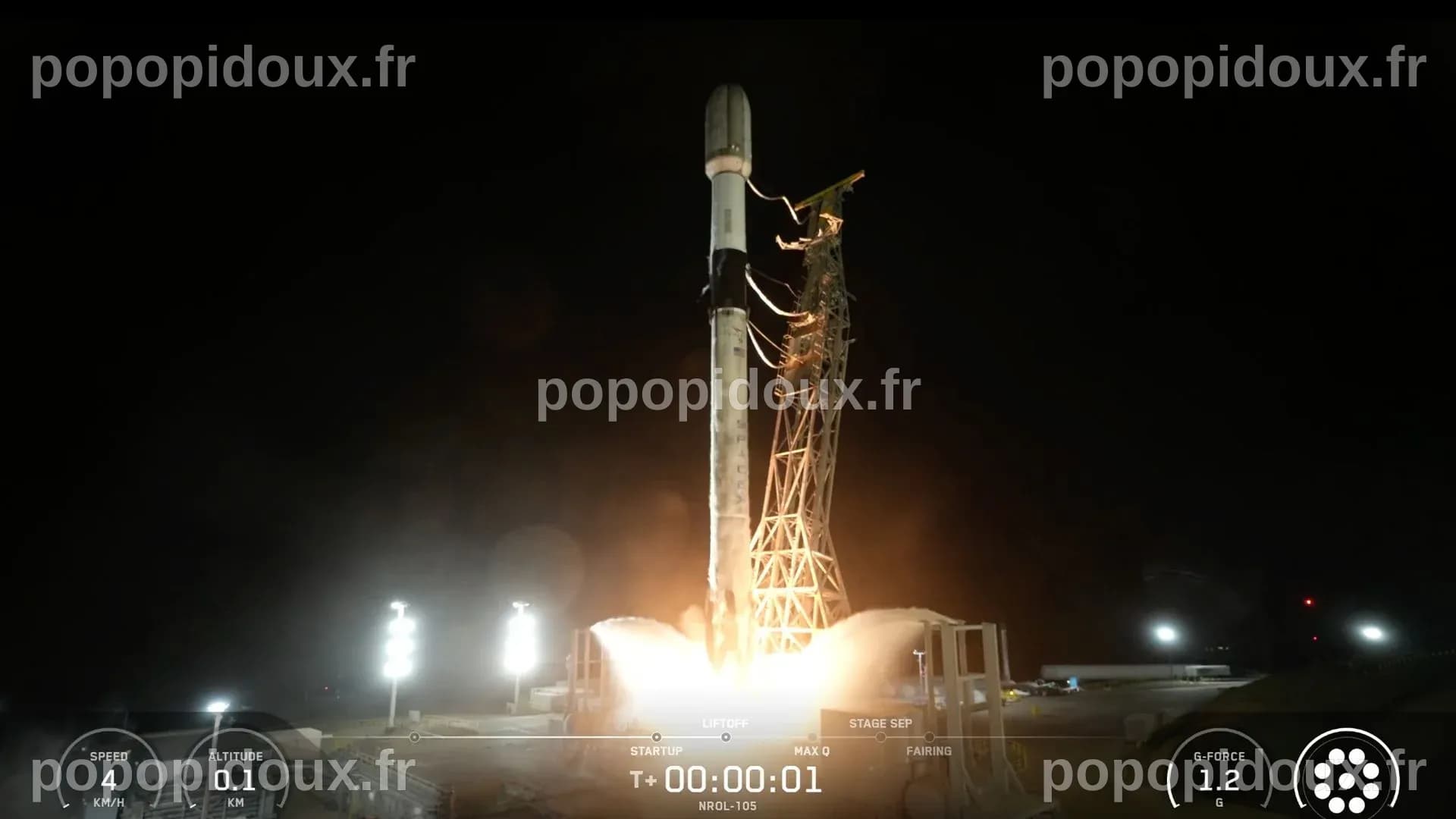 SpaceX met en orbite des satellites espions secrets pour les États-Unis depuis la Californie
