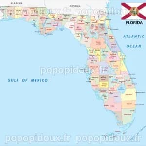 Florida Map with Cities | Mappr