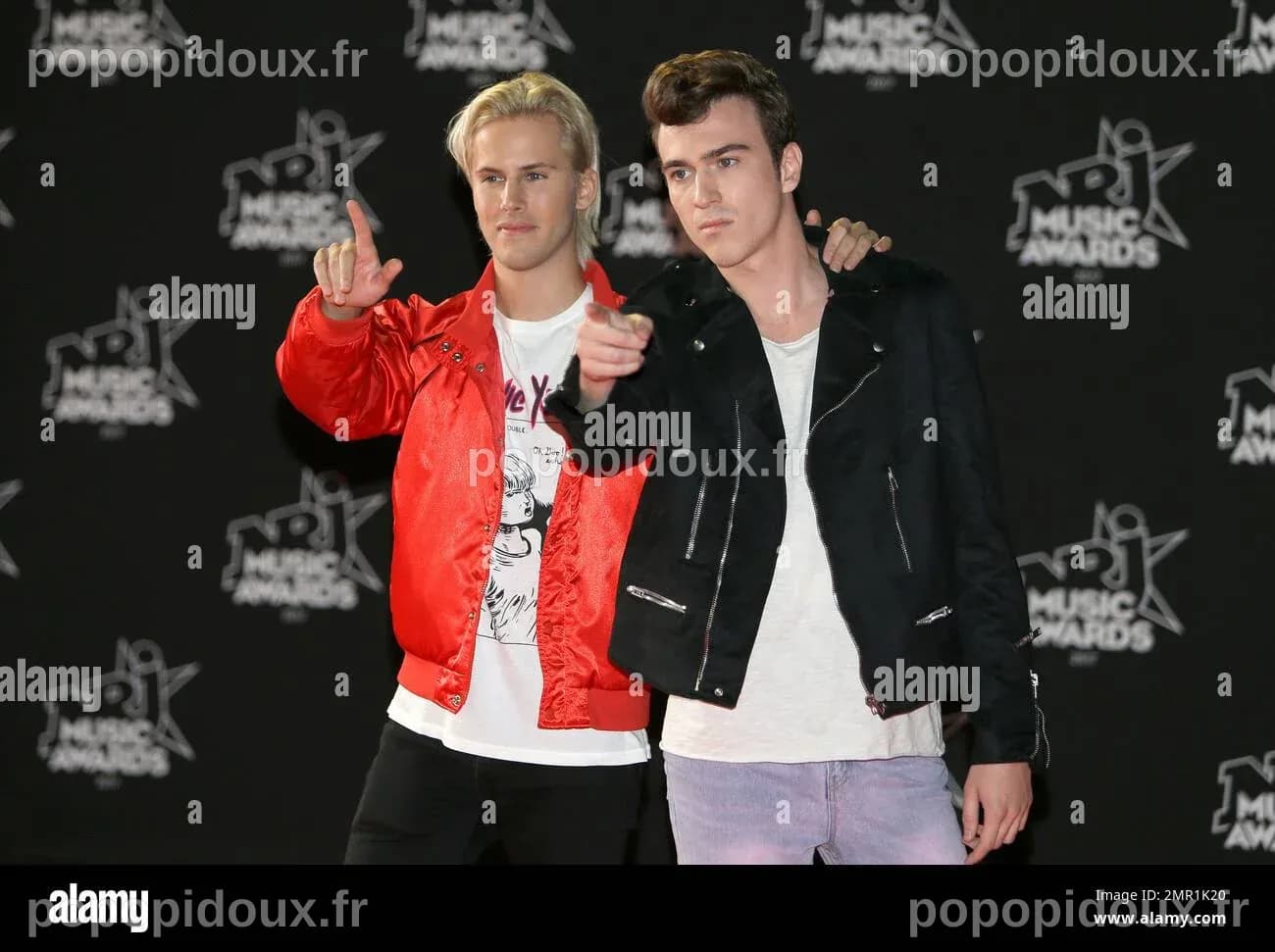French DJ Cesar Laurent de Rummel and Dorian Lauduique of the duo ...