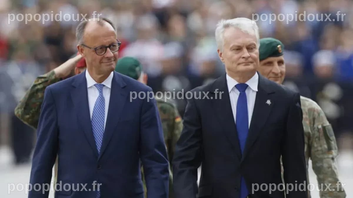 Friedrich Merz inaugure une brigade allemande en Lituanie pour ...